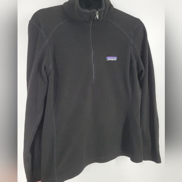 Patagonia Women's Black Micro D 1/4-Zip Fleece S - Picture 6 of 10